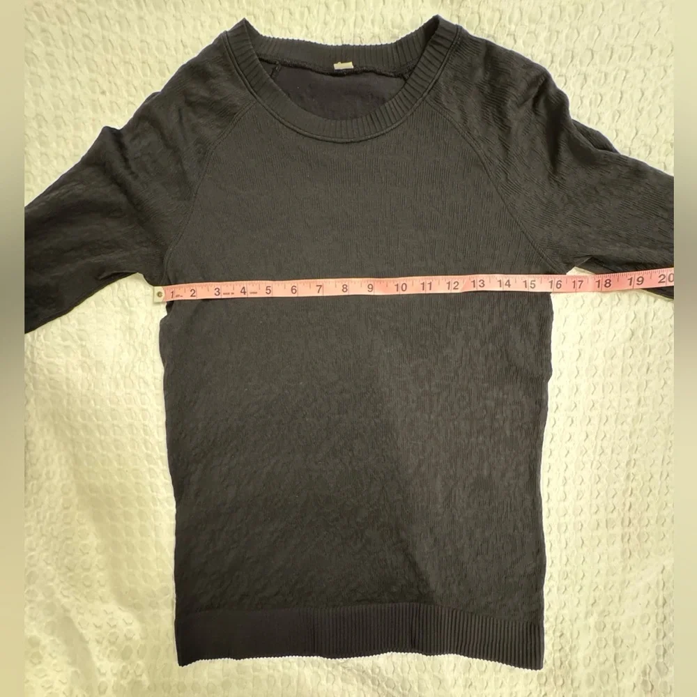 lululemon athletica Women's Long Sleeve Crew - Charcoal Black
